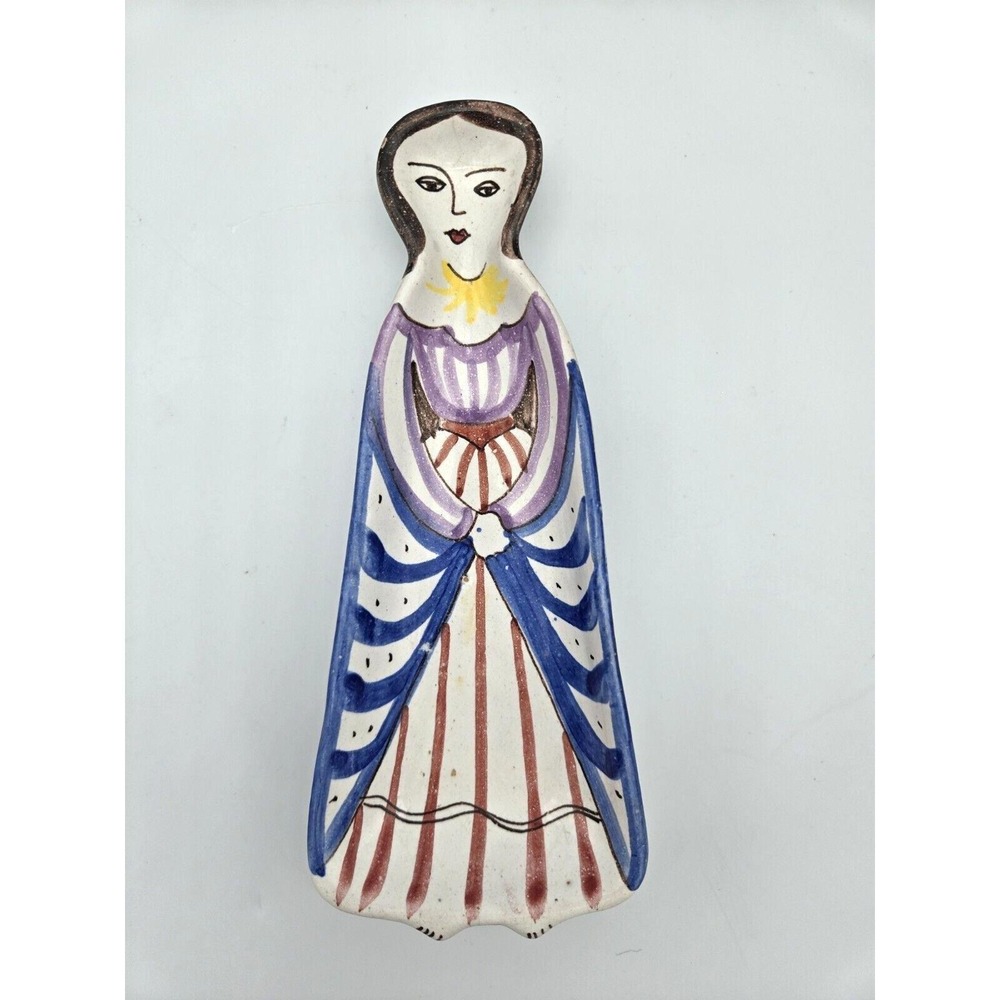 Vintage Bitossi Goodfriend Italian Ceramic Dish‎ Woman Lady Figure RARE MCM 8.5"